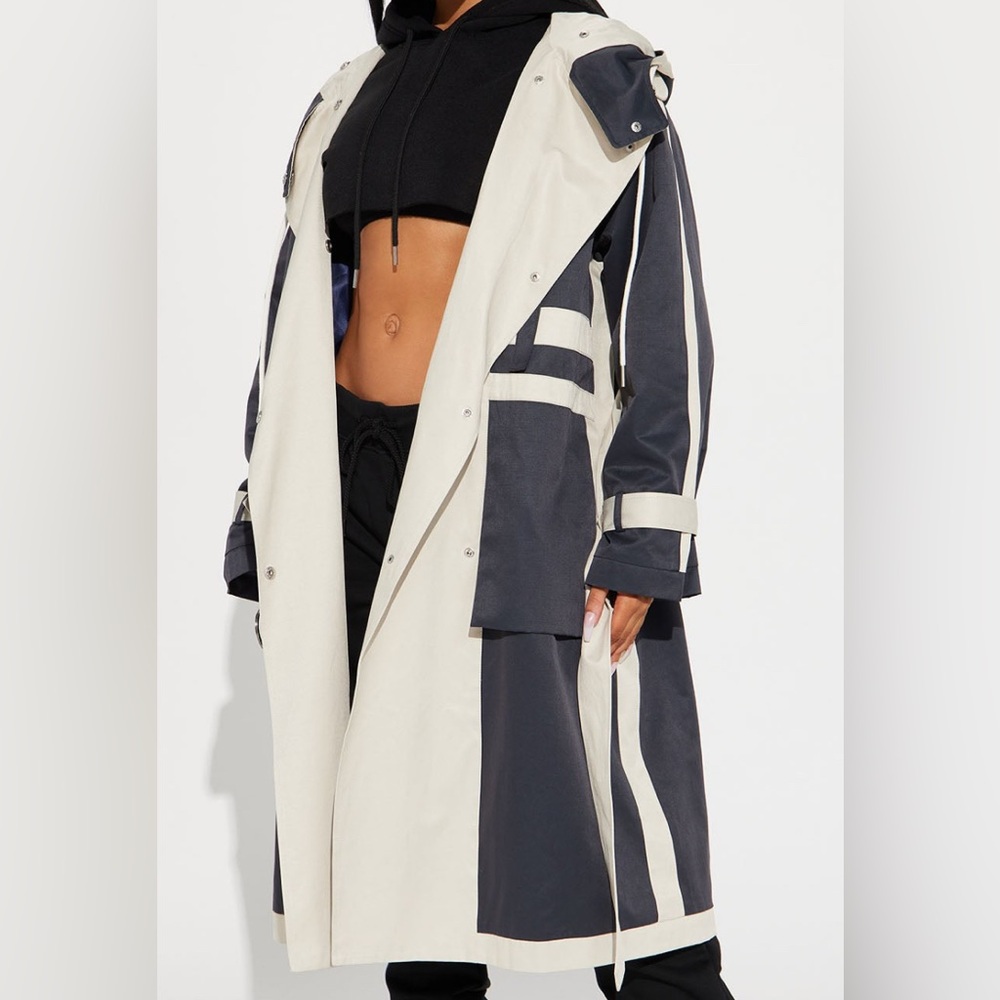 New Women Trench Coat Sz M